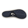 OLUKAI Pi'oe Women's Beach Sandals, Water-Resistant Flip-Flop Slides, Ulta Soft & Comfortable Fit, Wet Grip Soles, Trench Blue/Mist Grey, 6