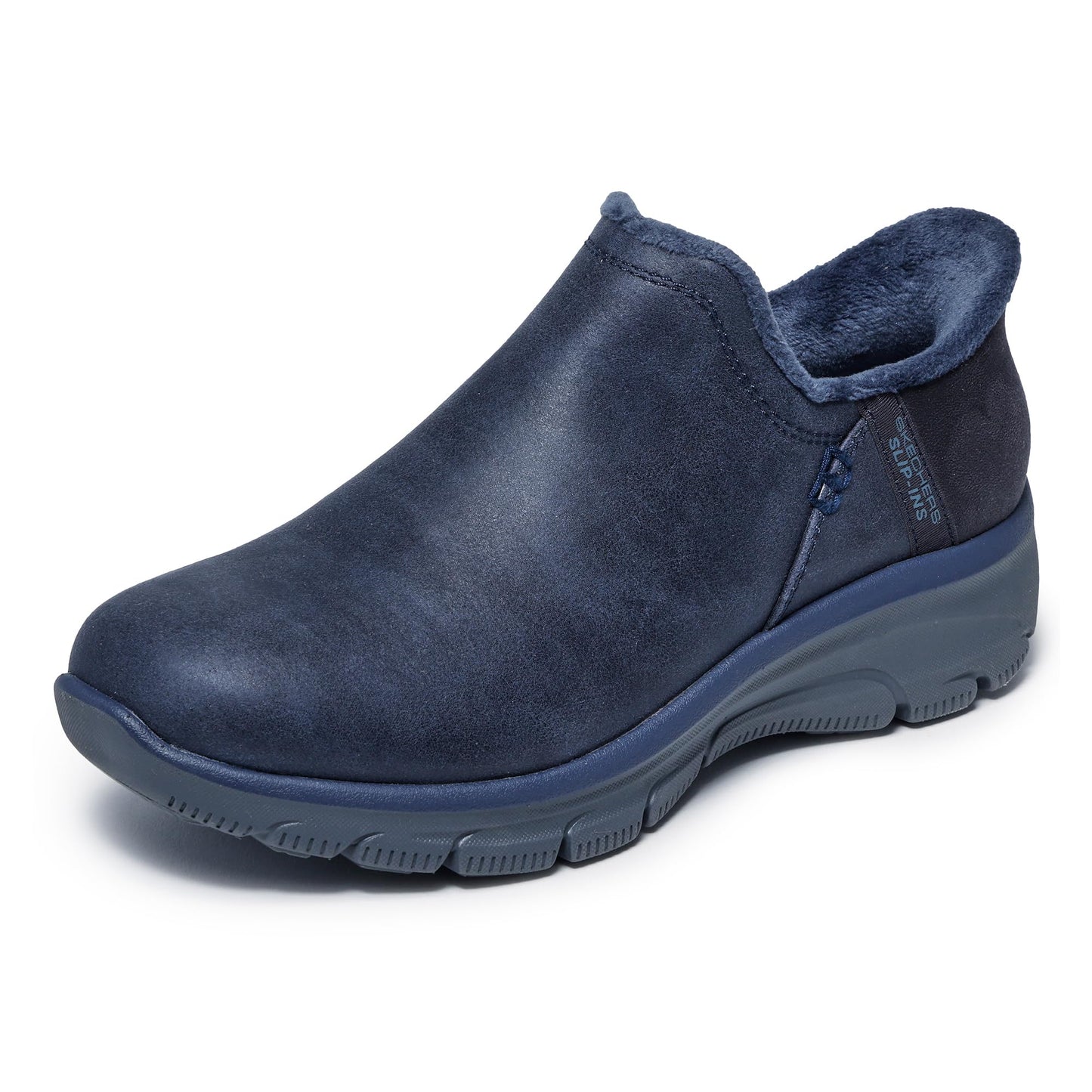 Skechers Women's Easy Going-Modern Hour-Hands Free Slip-Ins Ankle Boot, Navy, 8
