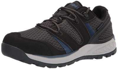 Propét Men's Vercors Waterproof Hiker, Grey/Blue, 9 Medium US