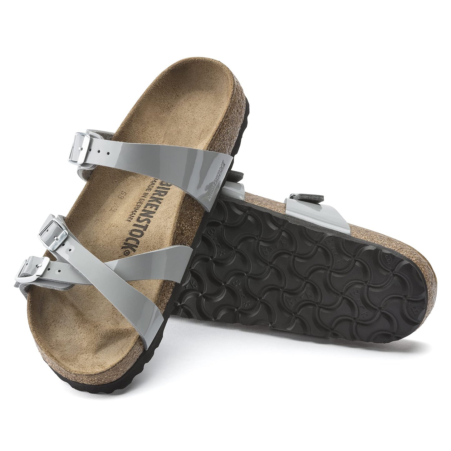 Birkenstock Franca Birko-Flor Patent Alloy Sandals