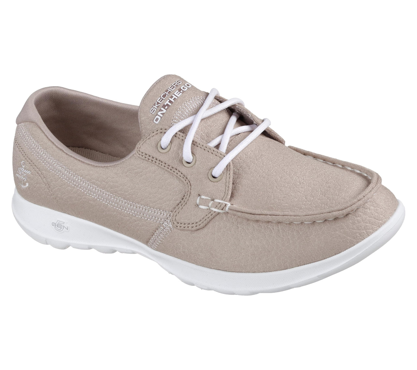 Skechers Performance Women's GO Walk Lite-Eclipse Boat Shoe,natural,9 M US