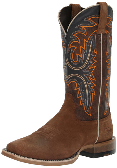 ARIAT Mens Brushrider Western Boot Penny Brown/Coastal Cream 9