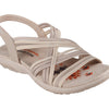 Skechers womens Reggae Slim Simply Stretch Sport Sandal, Natural/Taupe, 8 US