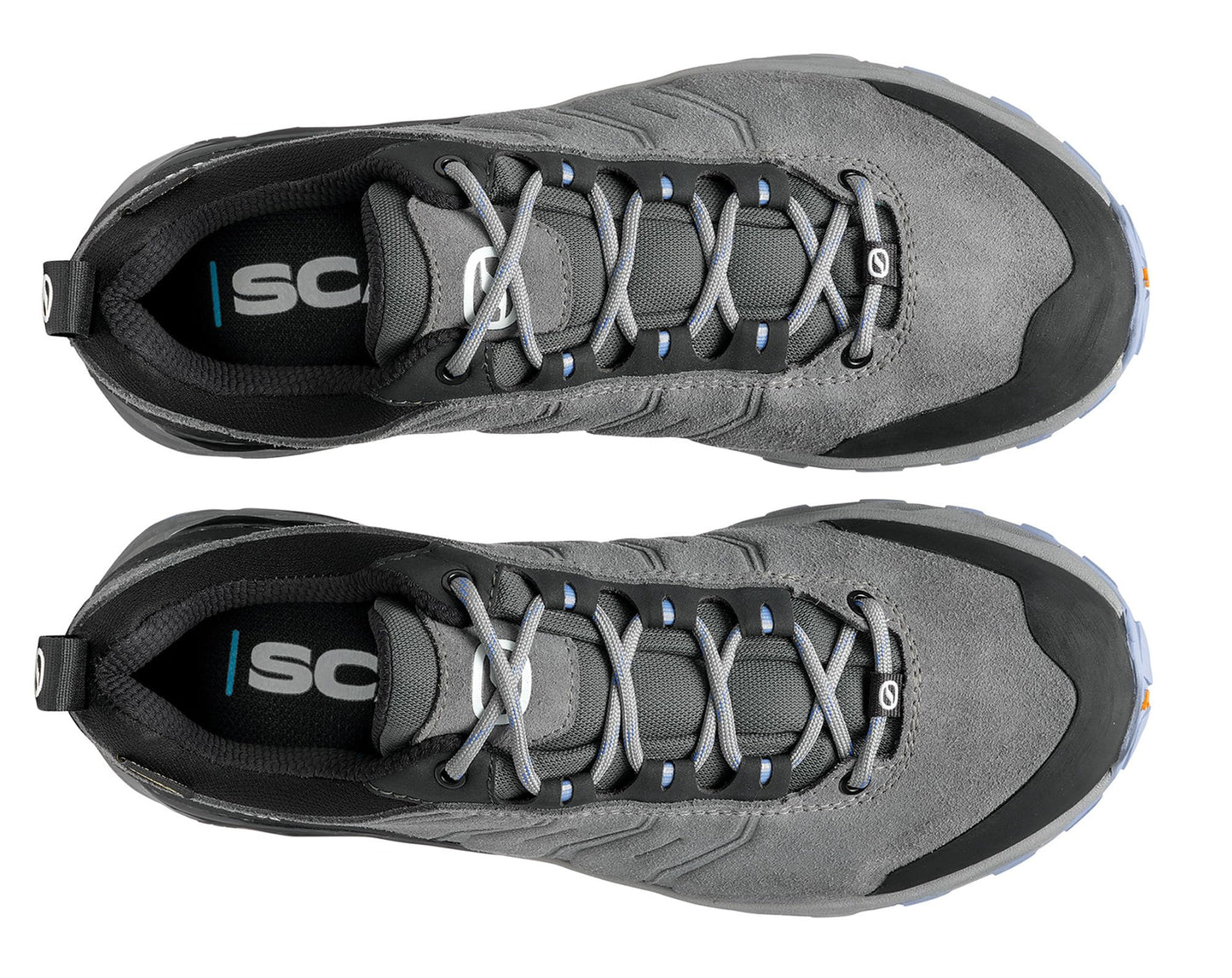SCARPA Women's Rush Trail GTX Waterproof Gore-Tex Lightweight Hiking Shoes - Smoke/Provence - 7-7.5