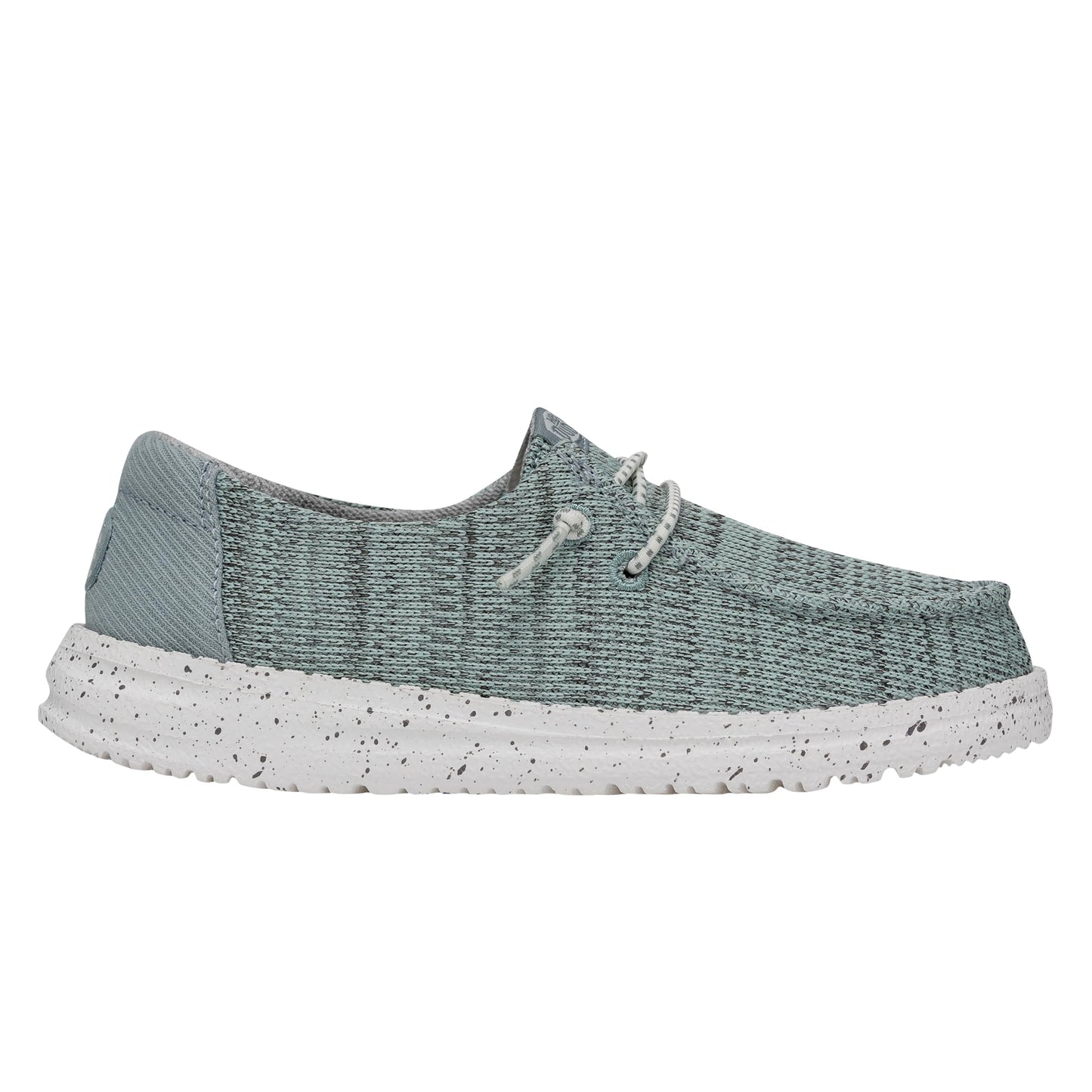 HEYDUDE Wendy Sport Mesh Loafers for Kids Girls Textile Upper Two-Eyelet Lace Closure Slip-on Style