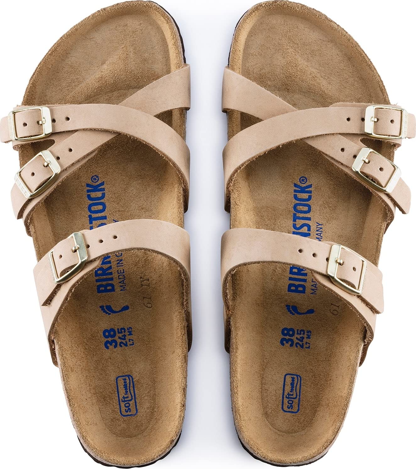 Birkenstock Women's, Franca Soft Footbed Sandal - Narrow Width Sandcastle 41 M