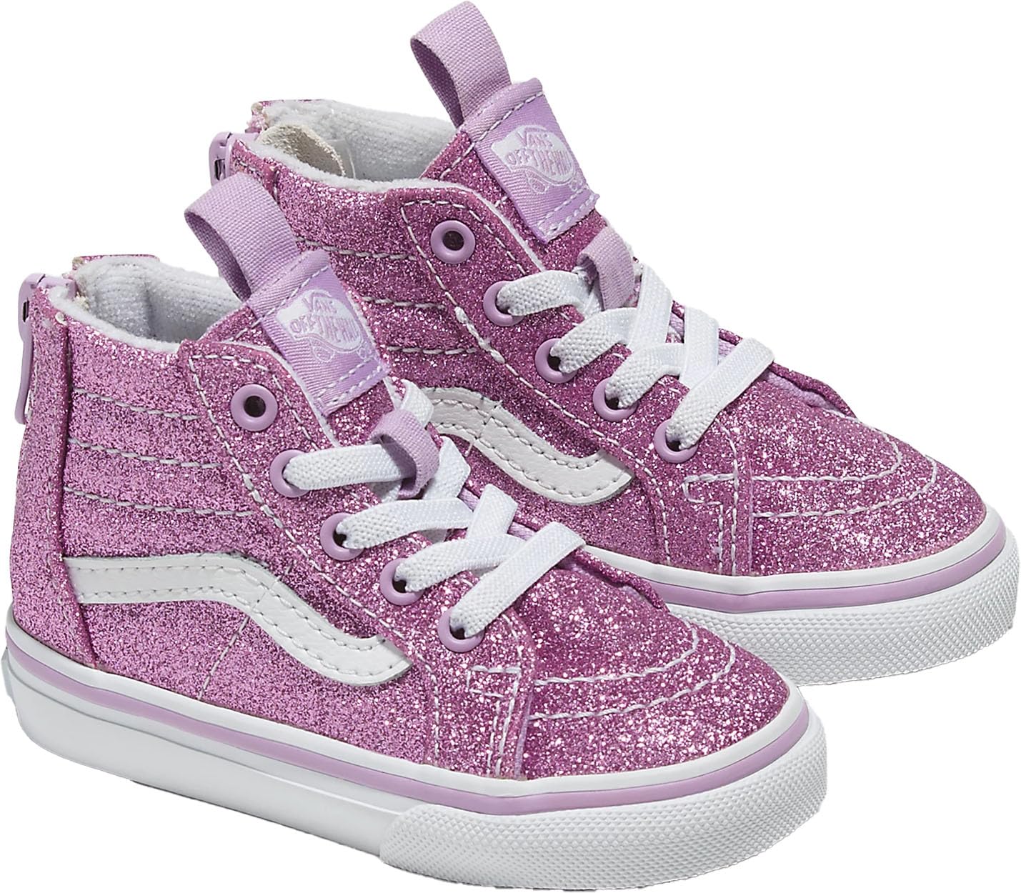 Vans - Toddlers Sk8-Hi Zip Shoes, Color Lilac, Size: 4 M US Toddler