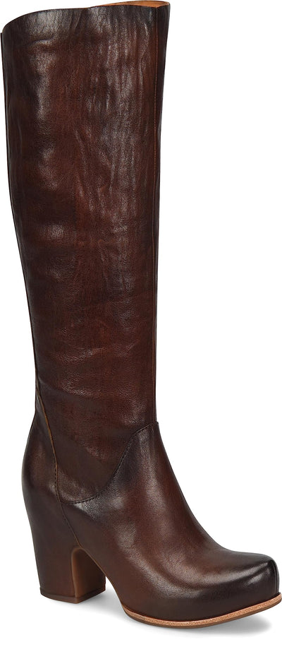 KORK-EASE Women's Solay High Boot, Dark Brown, Size 9.5 M US