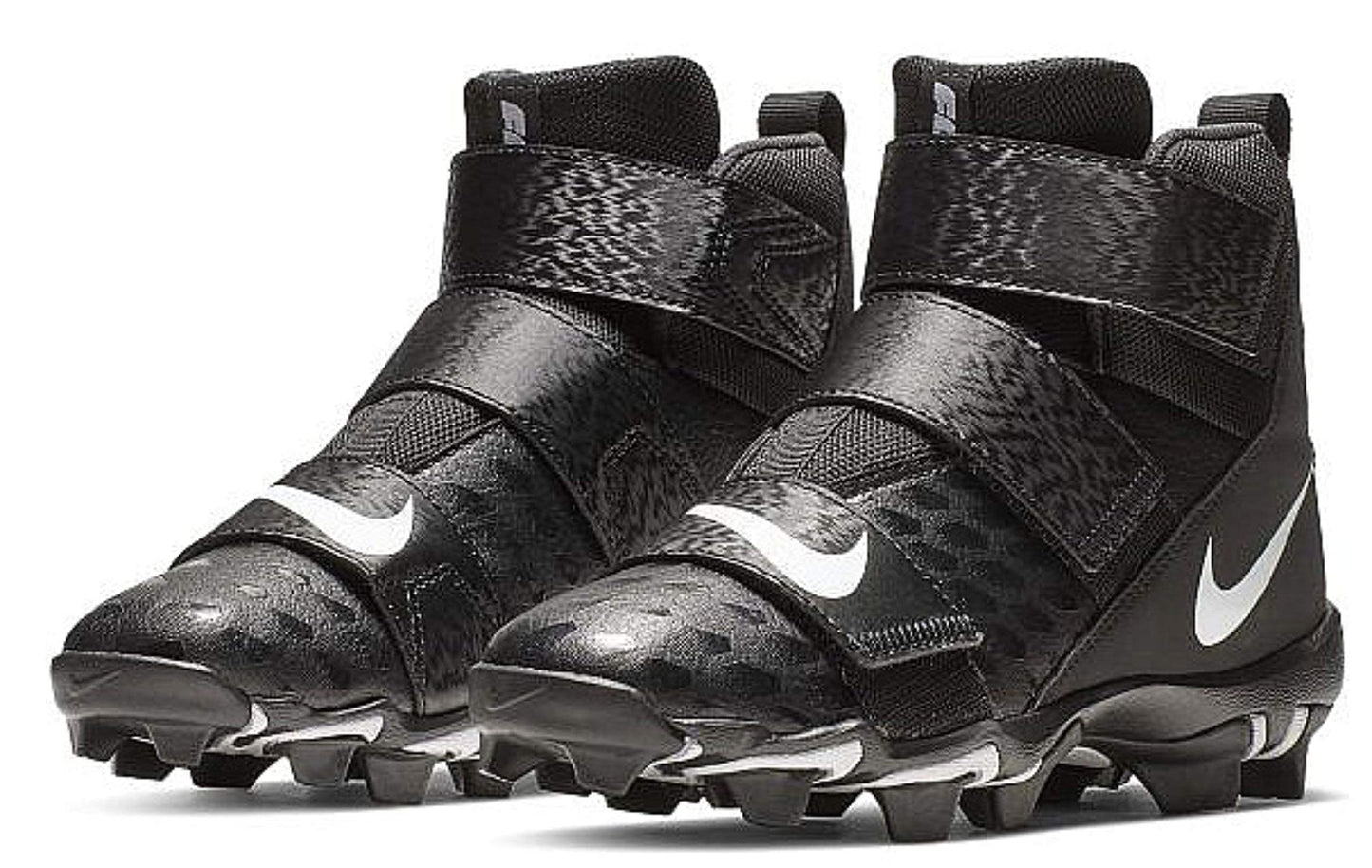 Nike Force Savage 2 Shark (gs) Big Kids Football Cleat (Black/White, Numeric_3.5)