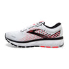 Brooks Women's Ghost 13 Running Shoe - White/Pink/Black - 12 Medium