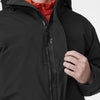 Helly-Hansen Mens Utility Waterproof Breathable Insulated Hooded Rain Jacket, 990 Black, Large