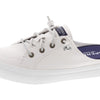 Sperry Womens Crest Vibe Mule Sneaker, White Canvas, 11 M