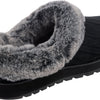 Skechers BOBS Women's Keepsakes - Ice Angel Slipper, Black, 9 M US