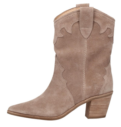 Frye Women's Sara Western Short Taupe 8.5 Medium