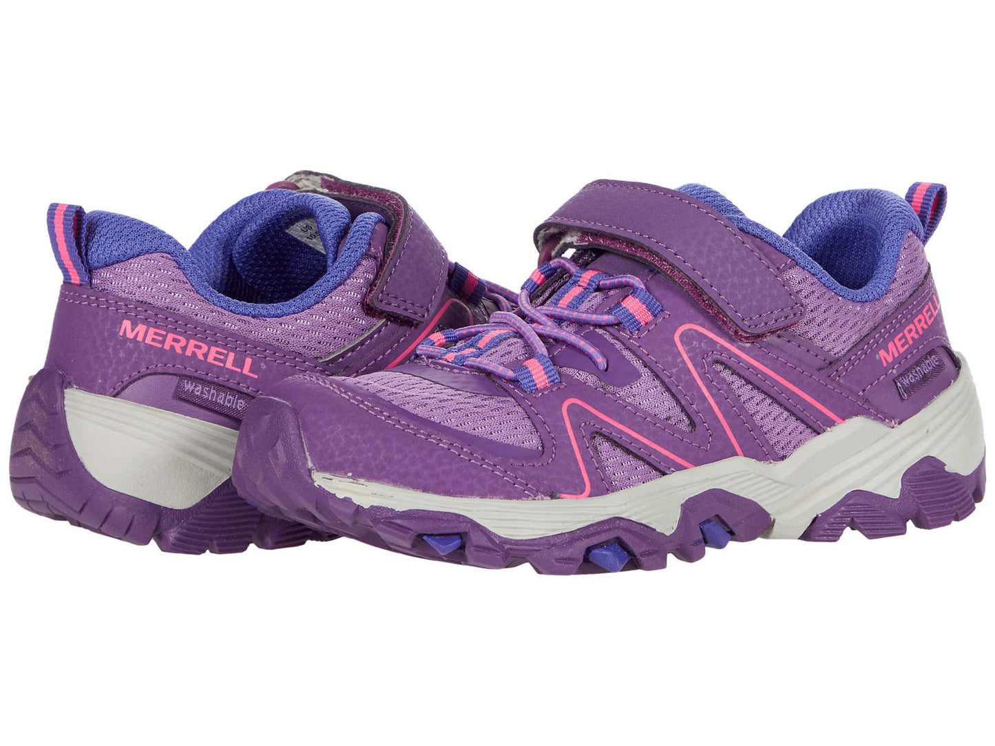 Merrell Kid's Trail Quest Hiking Shoe, Berry, 4 Wide