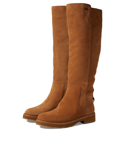 Cole Haan Waterproof Greenwich Tall Boot Golden Honey Suede/Antique 6.5 B (M)