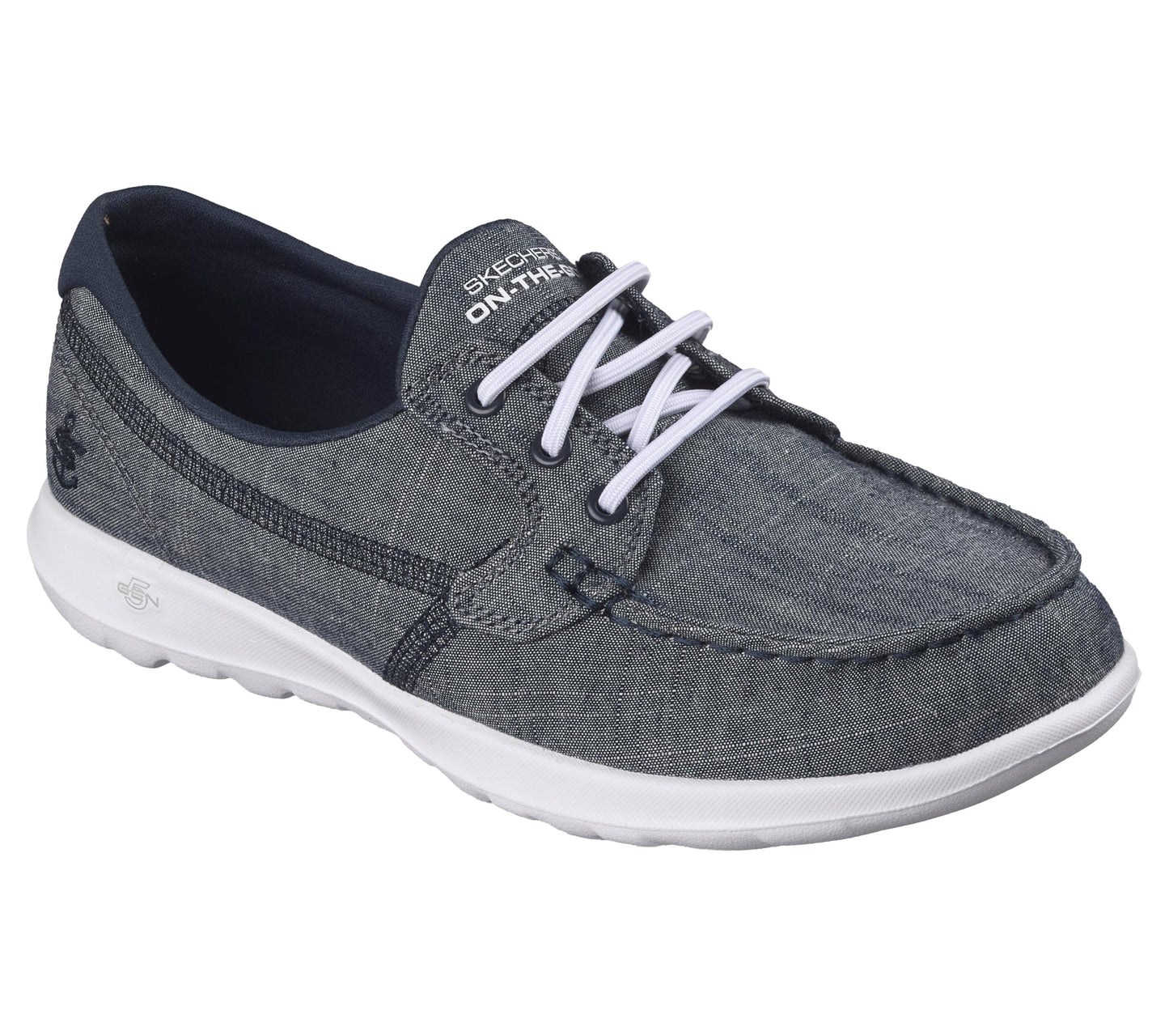 Skechers Performance Women's Go Walk Lite-15433 Wide Boat Shoe,navy,12 W US