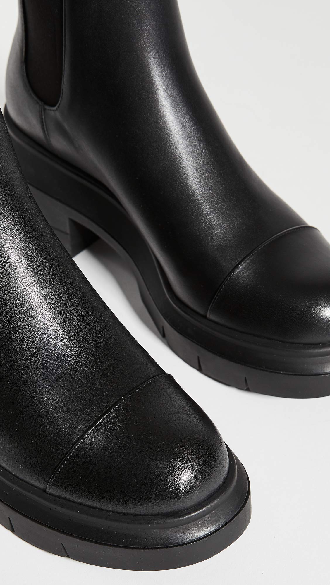 Stuart Weitzman Women's Norah Lug Sole Boots, Black, 10 Medium US