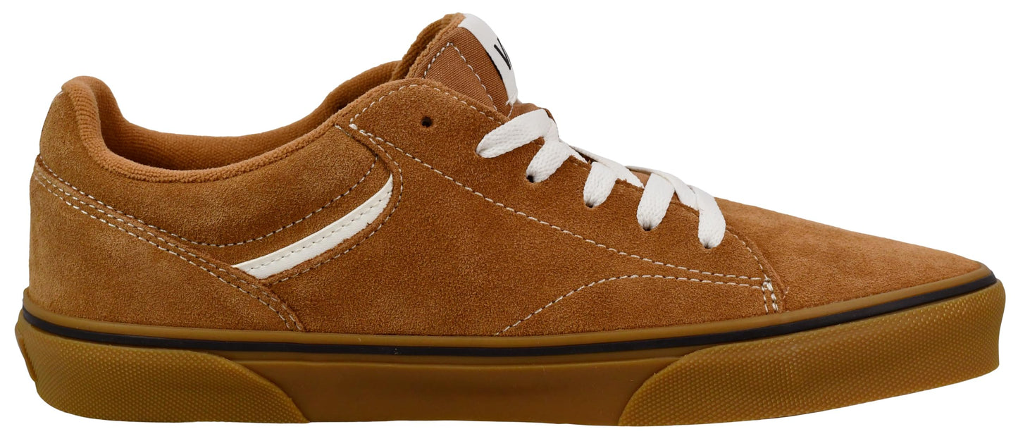 Vans Men's Seldan Sneaker, Suede Gum Brown, 13 M US