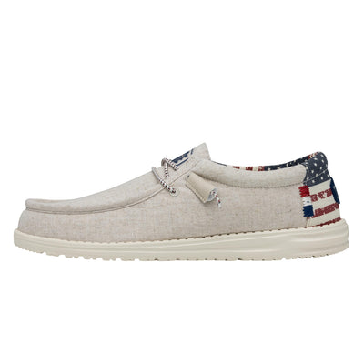 HEYDUDE Wally Patriotic - Off White Patriotic