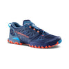 La Sportiva Men's Bushido III Performance Mountain/Trail Running Shoes, Deep Sea/Cherry Tomato, US 9 Wide (EU Equivalent 42)