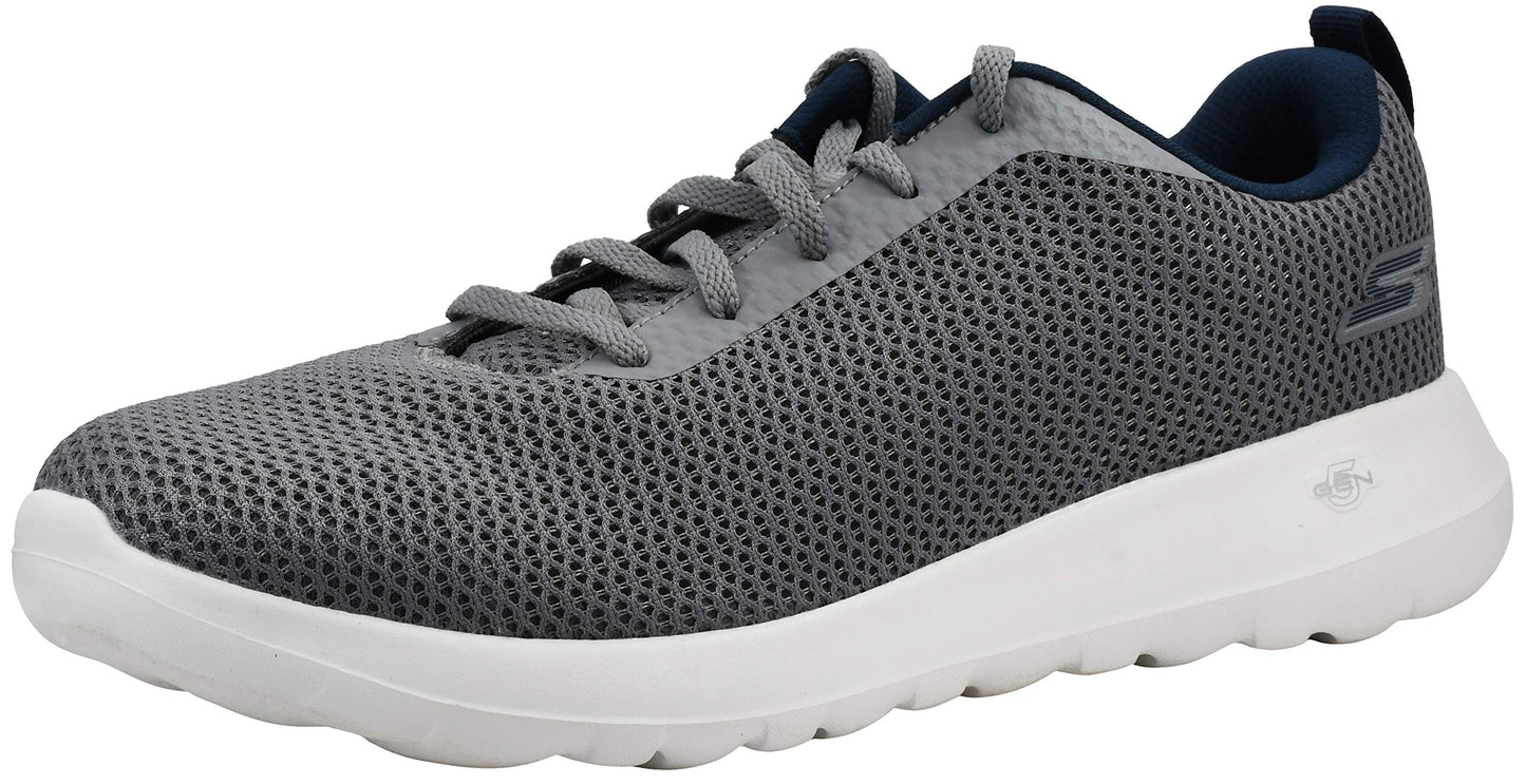 Skechers Men's Go Walk Max-Effort Sneaker, Grey/Navy, 9 XW US