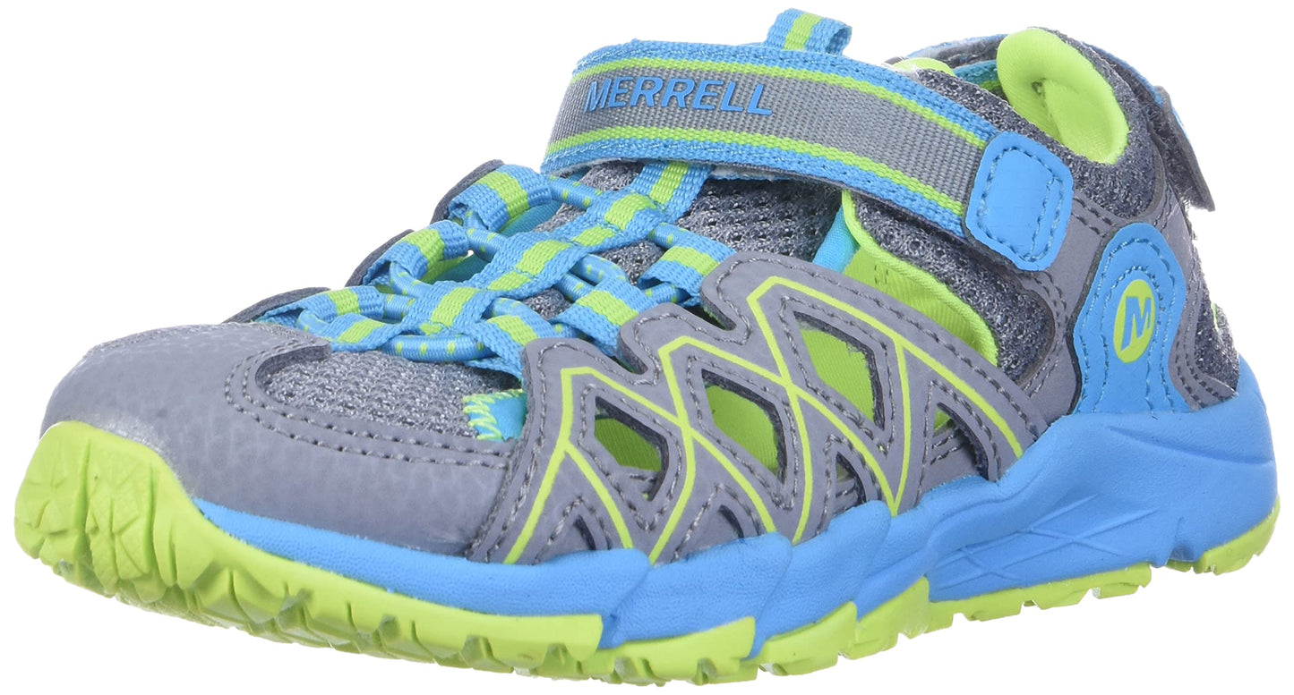 Merrell Girl's Hydro Quench (Toddler/Little Kid/Big Kid) Grey/Turquoise Leather/Mesh 13 Little Kid M