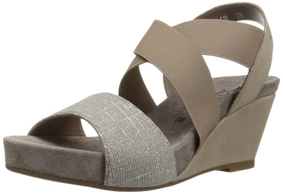 Mephisto Women's Barbara Wedge Sandal, Argento, 10 M US