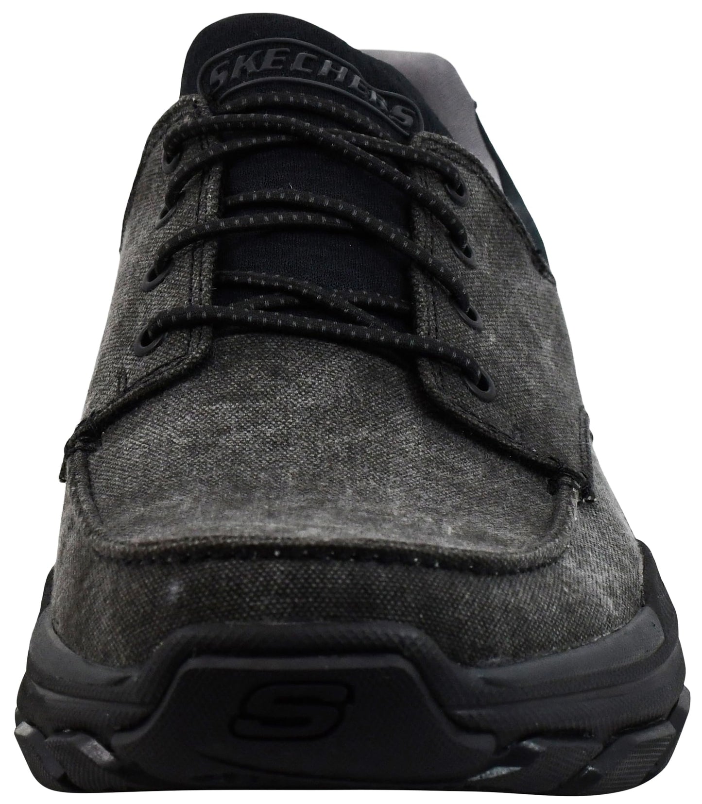 Skechers Men's Respected- Loleto Shoes, Black/Black, 12 M