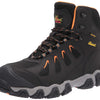 Thorogood Crosstrex 6 Waterproof Toe Hiking Boots for Men - Breathable Premium Leather and Mesh with Comfort Insole and Athletic Traction Outsole; ASTM Rated, Black/Orange - 9 M US