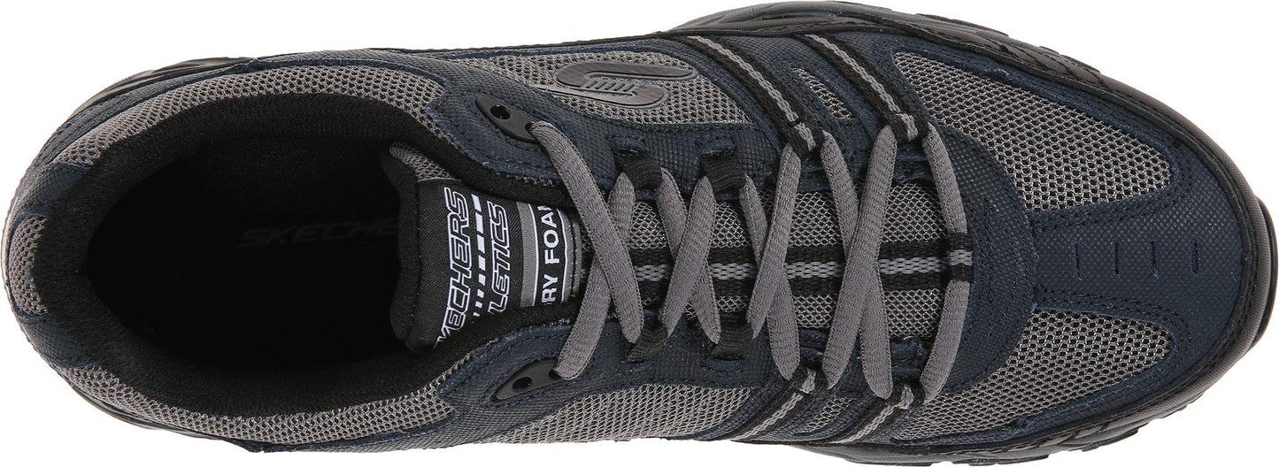 Skechers Men's After Burn Memory Fit - Strike Off, Navy/Gray, 14 X-Wide