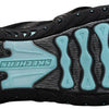 Skechers womens Reggae - Seize the Day - Toe Thong Sandal, Black/Aqua, 9 M US