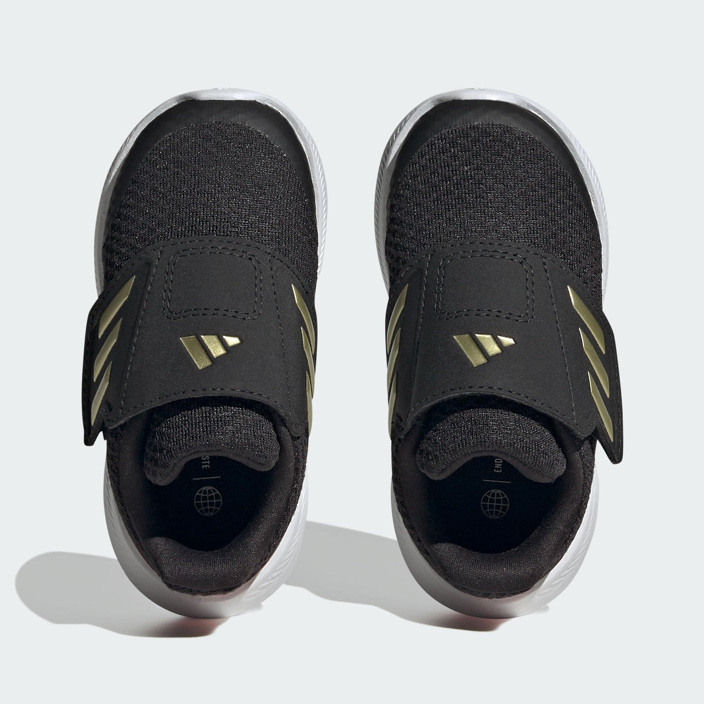 adidas RunFalcon 3.0 AC (Toddler) Core Black/Gold Metallic/Better Scarlet 5 Toddler M