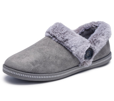 Skechers Women's Cozy Campfire-Fresh Toast Slipper, Charcoal, 8