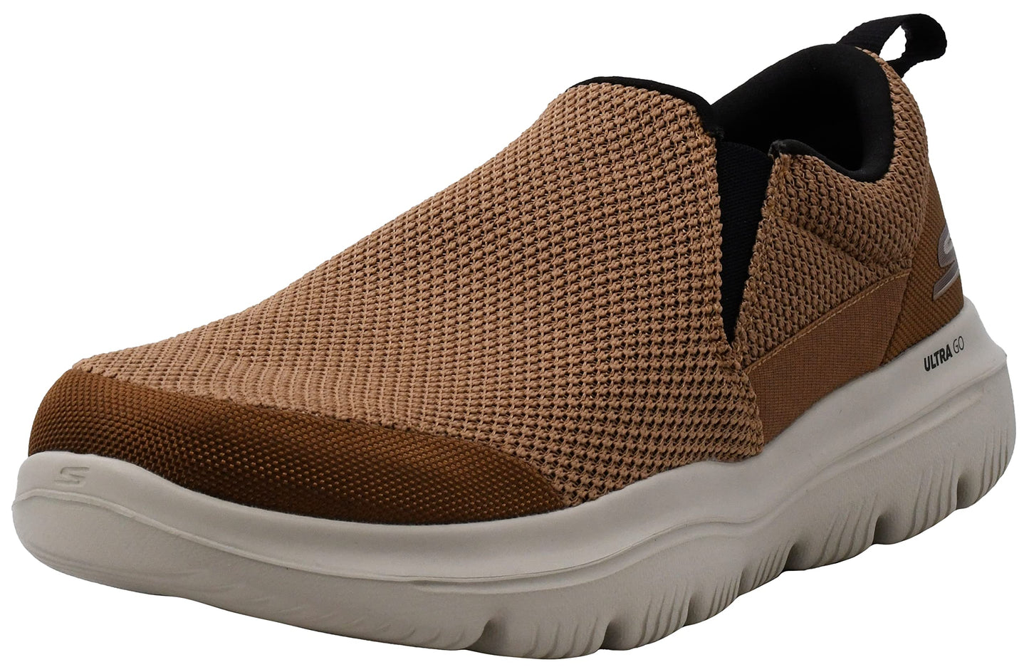 Skechers Men's GO Walk Evolution Ultra-Impeccable Sneaker, Brown/Black, 13 X-Wide