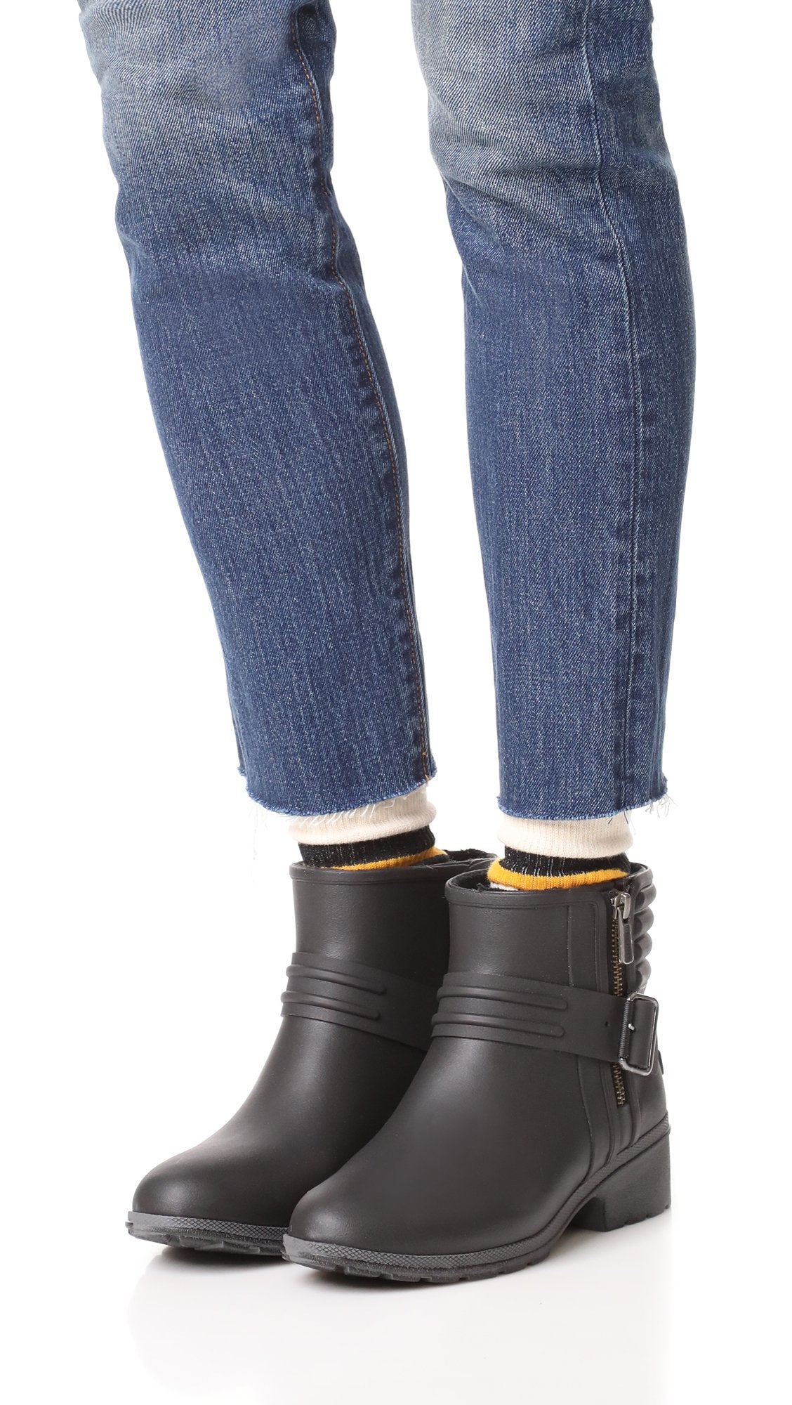 Sperry Women's Ariel Beck Rain Boot, Black, 6 Medium US