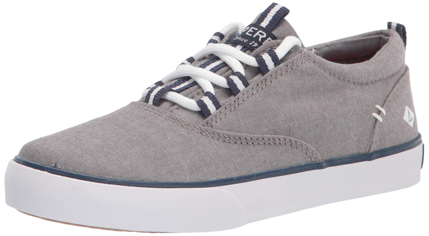 Sperry unisex child Leeboard Sneaker, Grey, 10 Big Kid US