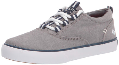 Sperry unisex child Leeboard Sneaker, Grey, 10 Big Kid US