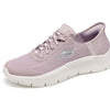 Skechers Women's Go Walk Flex Hands Free Slip-Ins - Grand Entry Sneaker, Mauve, 7 Wide