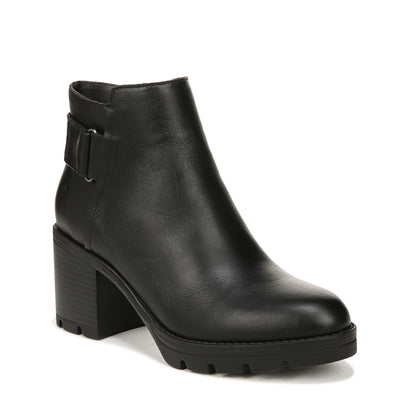 Naturalizer Womens Veeda Water Resistant Booties Black Leather 11 W