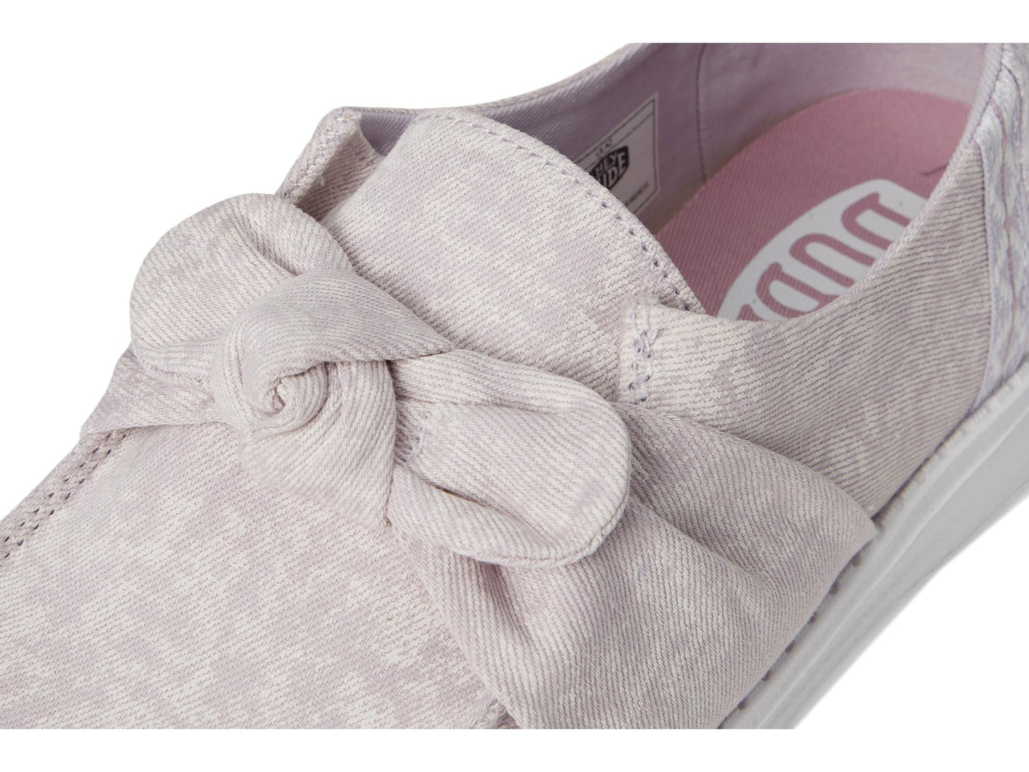 HEYDUDE Women's Wendy Bow Surf Wash Lilac 9 Medium