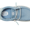 HEYDUDE Boy's Toddler Wally Stretch Sox Slip On Shoe, Cloud Blue/Dawn Blue Size 8 | Lightweight Easy On Casual Shoe