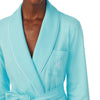 Lauren Ralph Lauren Quilted Collar Interlock Robe Turquoise XL (US 16-18)
