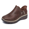 Skechers Women's Easy Going-Modern Hour-Hands Free Slip-Ins Ankle Boot, Chocolate, 9 Wide