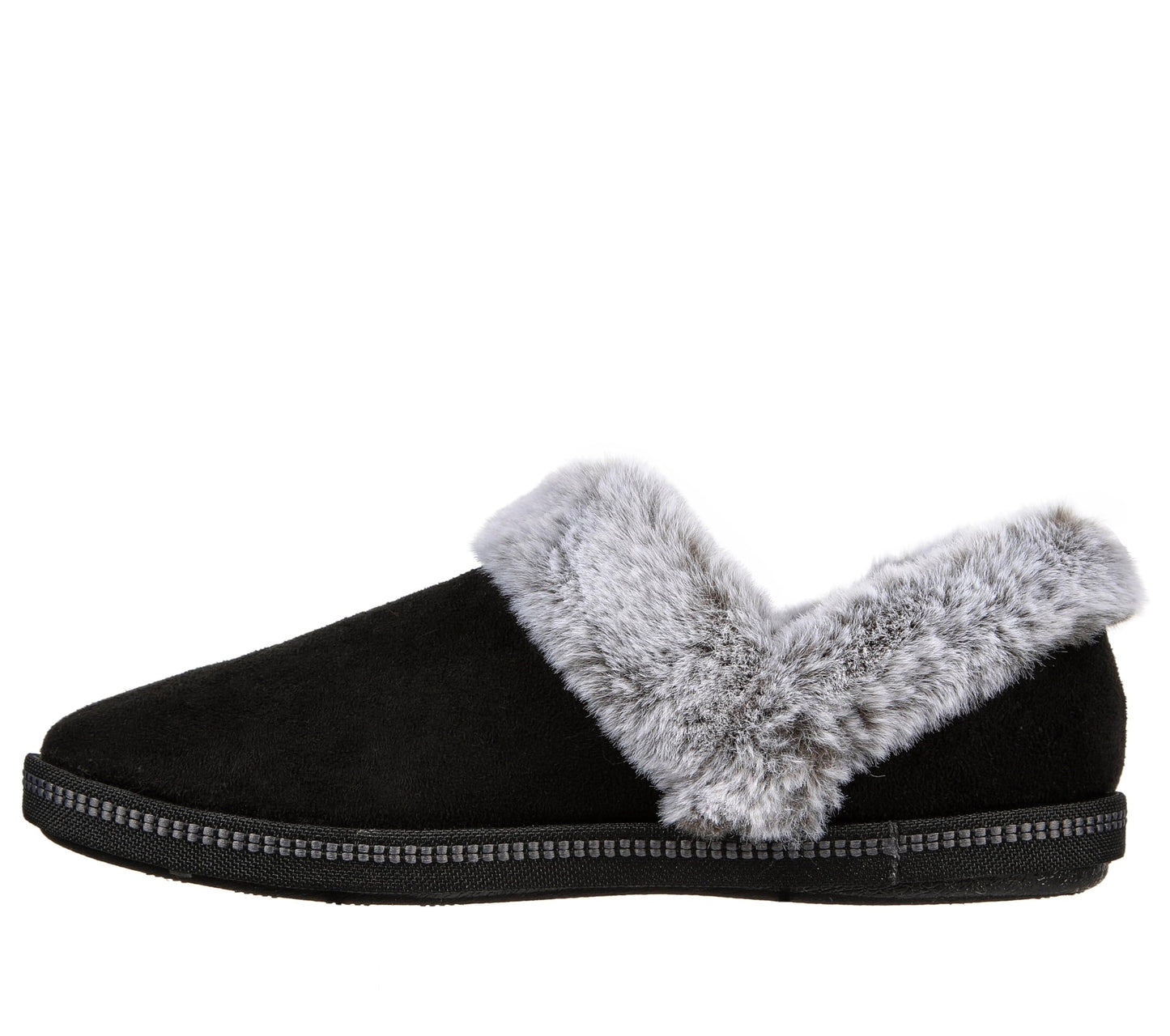 Skechers Women's Cozy Campfire-Fresh Toast Slipper, Black, 8.5