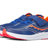 Saucony Kinvara 13 JR Running Shoe, Saphire/RED, 6 Wide US Unisex Little_Kid