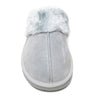 Minnetonka Women's Chesney Suede Scuff Slippers, Ice Grey, 8 M