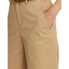 Lauren Ralph Lauren Womens Petite Pleated Cotton Twill Cropped Pants Birch Tan 4Px24