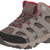 Merrell Unisex Kid's Moab 3 Mid Waterproof Hiking Shoe, Boulder/RED, 2 Wide