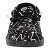 HEYDUDE Kids Mens Wally Skeletons (Little Kid/Big Kid) Black 5 Big Kid M